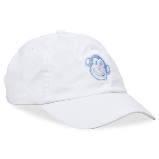 The Monkey Classic White Bio-Washed Adjustable Hat